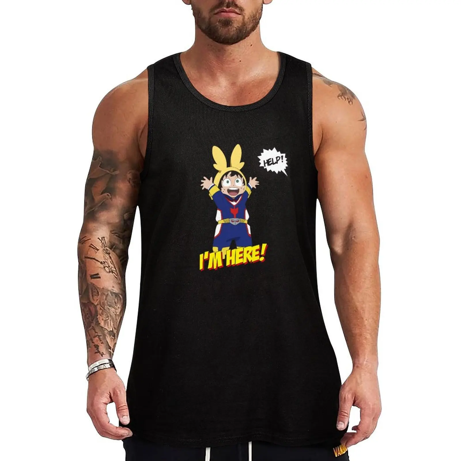 Midoriya Kid - All Might Kigurumi - Boku no Hero Tank Top Camiseta sin mangas para uso diario Camiseta cómoda y ligera