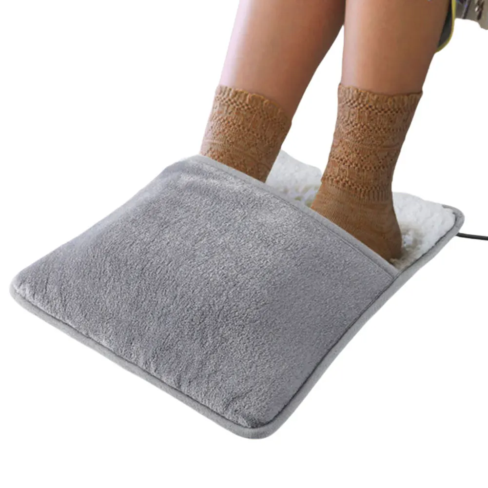 

Winter Electric Foot Heating Pad USB Constant Temperature Soft Plush Thermal Blanket Feet Foot Warming Mat Heating Slippers