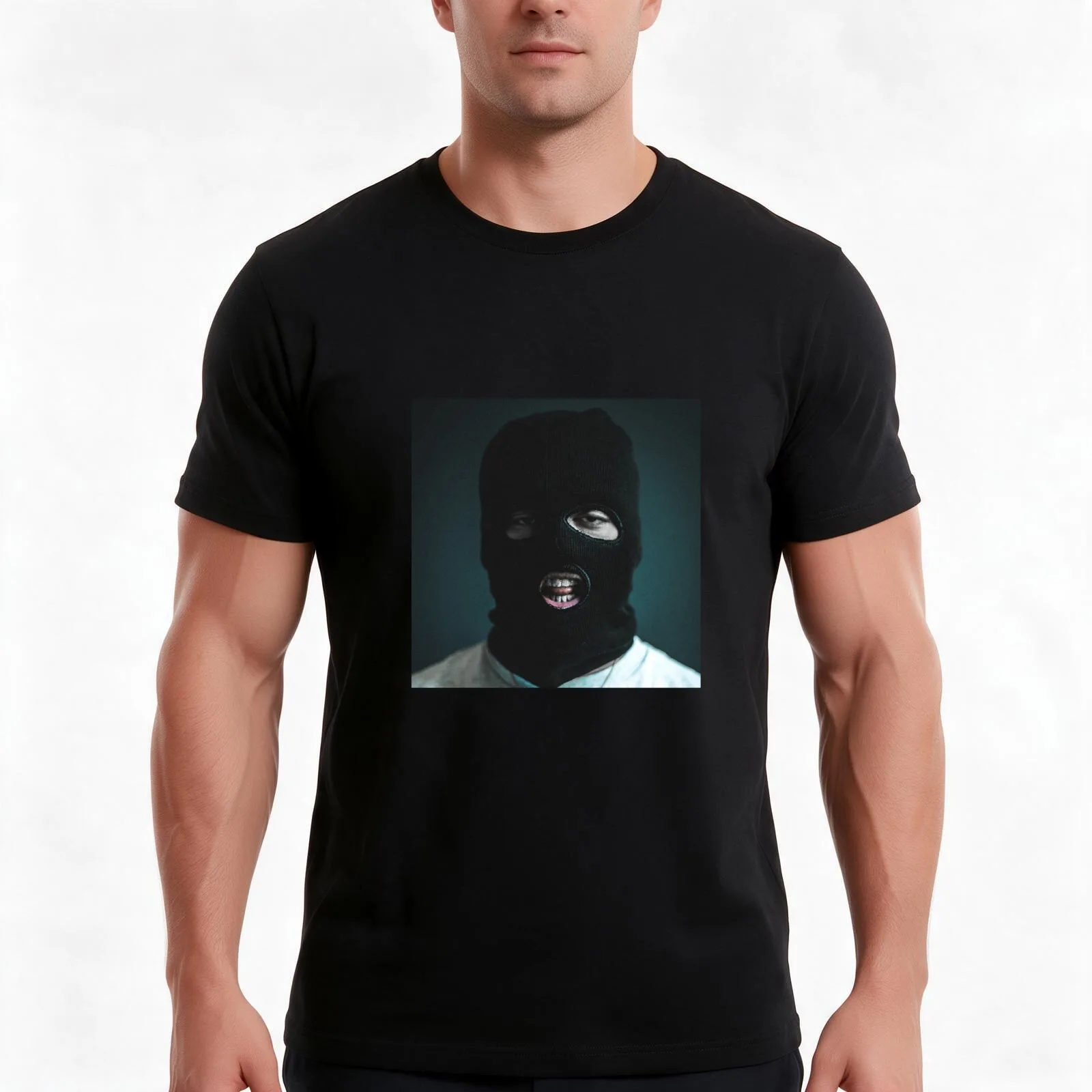 Terror Reid T-Shirt, Summer Casual Cotton Tee, Oversized Streetwear Tops, Vintage Graphic Print, Loose Fit Short Sleeve