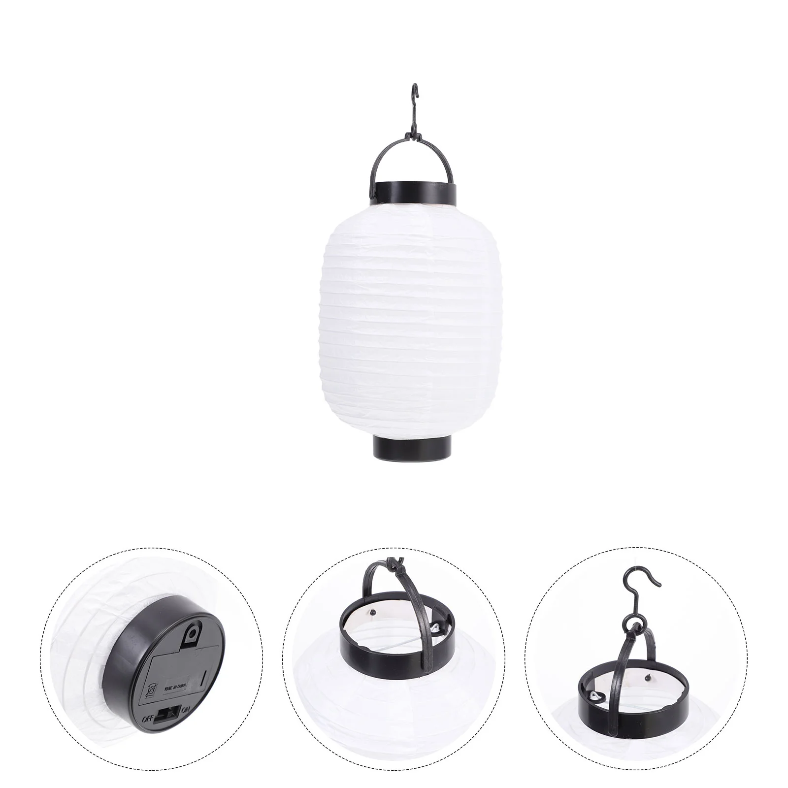 Winter Melon Lantern Chinese Japanese Lanterns Solar Lamp Lights Kitchen LED Shade Hanging Paper