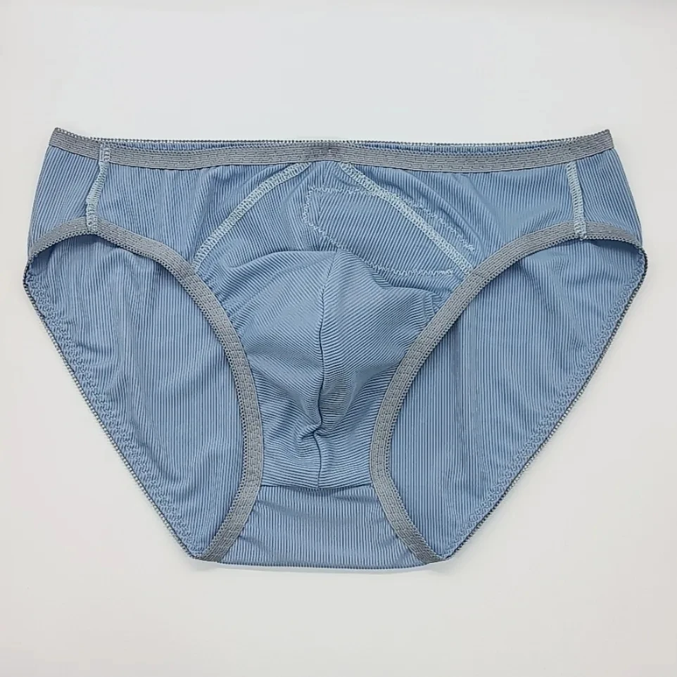 Blue Flower Embroid Color Man's Briefs BF Gifts Harajuku