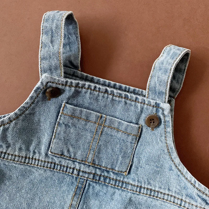 Summer Spring Baby Rompers Baby Overalls Toddler Girls Denim Jumpsuits Denim 0-3Y Baby Clothes