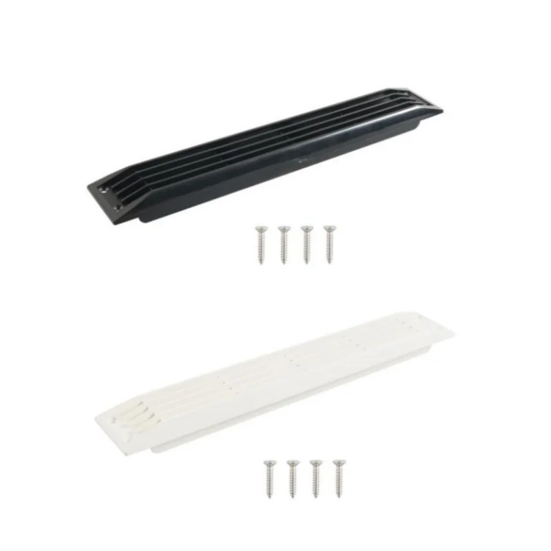 

ISURE MARINE White/Black RV Ventilation Cover Ship Exhaust Grille Mesh Air Outlet With Screw Suitable For Ship, Yacht, RV