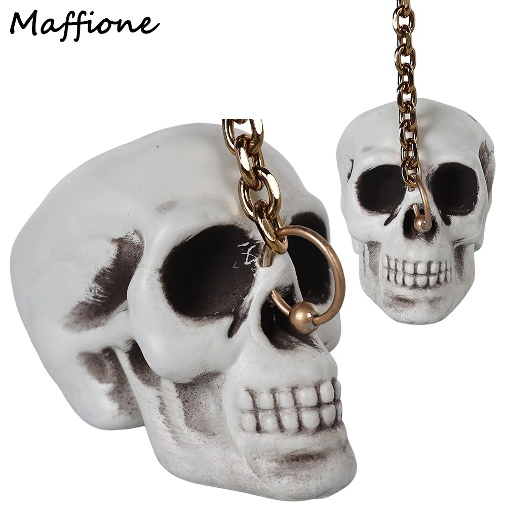 

Bloodlines Skull Head Ornament Cosplay Movie Final Destination 6 Costume Accessories Adult Gifts Key Chain Halloween Party Suit