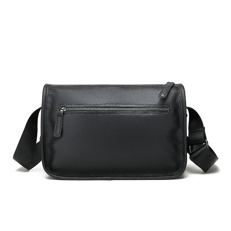 Sac à bandoulière en cuir pour hommes, Vintage, couche supérieure en cuir de vache pur, sac à bandoulière décontracté, nouvelle collection 2023 Sle Buet ape, fermeture à glissière