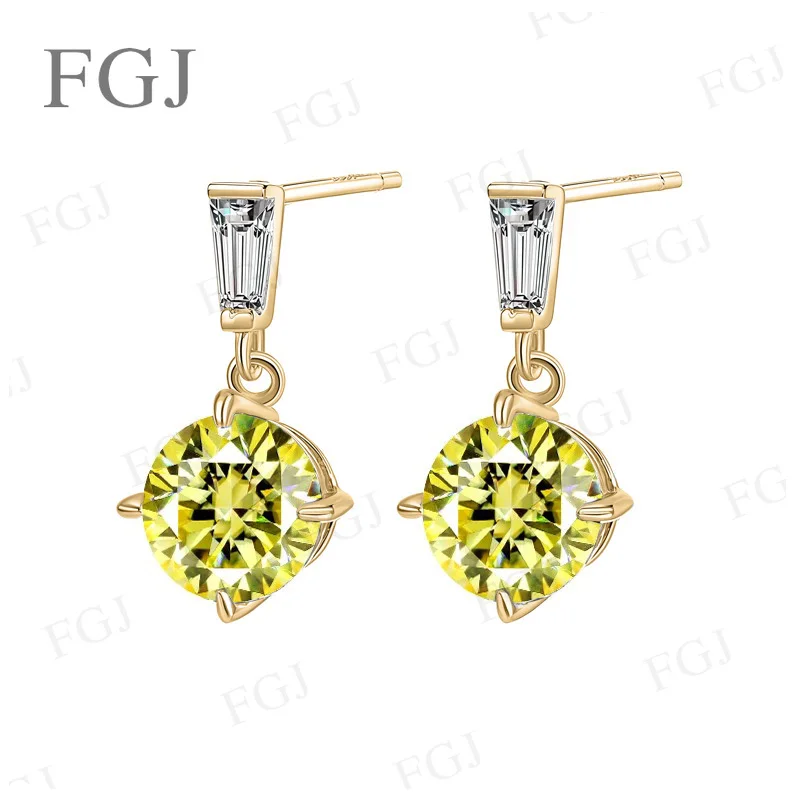 2ct Moissanit-Ohrringe S925 Sterling Silber Ohrstecker Damen-Modeschmuck Mit Zertifikat Feiner Schmuck Jubiläumsgeschenk – Detail 4