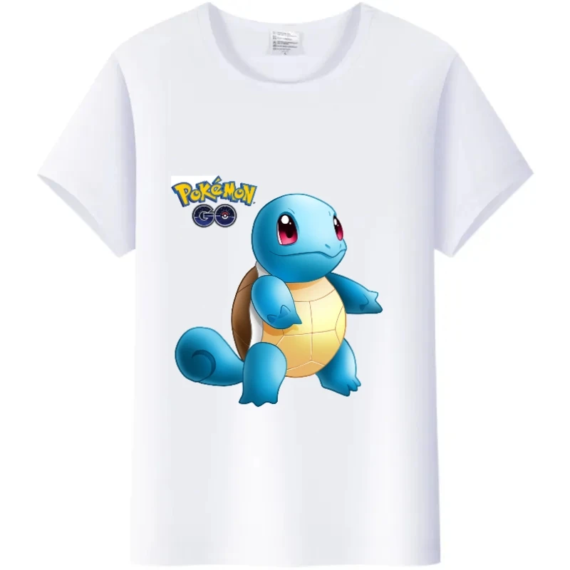 Kaus Wanita Kawaii Kaus Grafis Pokémon Anime Jepang Kaus Putih Pria Wanita Musim Panas Atasan Lucu Blus Lengan Pendek Gotik