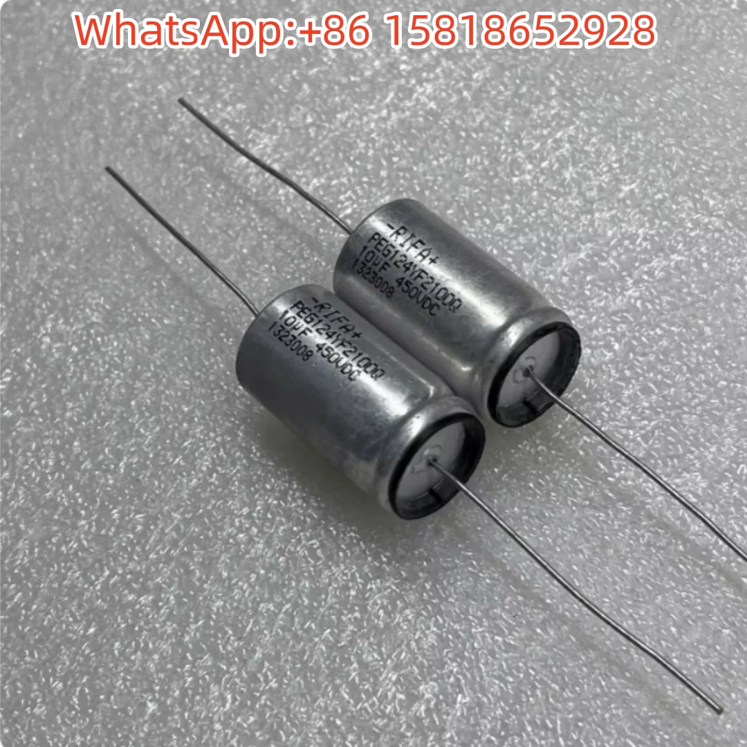 

2 шт. старых моделей электролитических конденсаторов RIFA PEG124 450V 10uF на водной основе, долговечные, осевые, высококачественные
