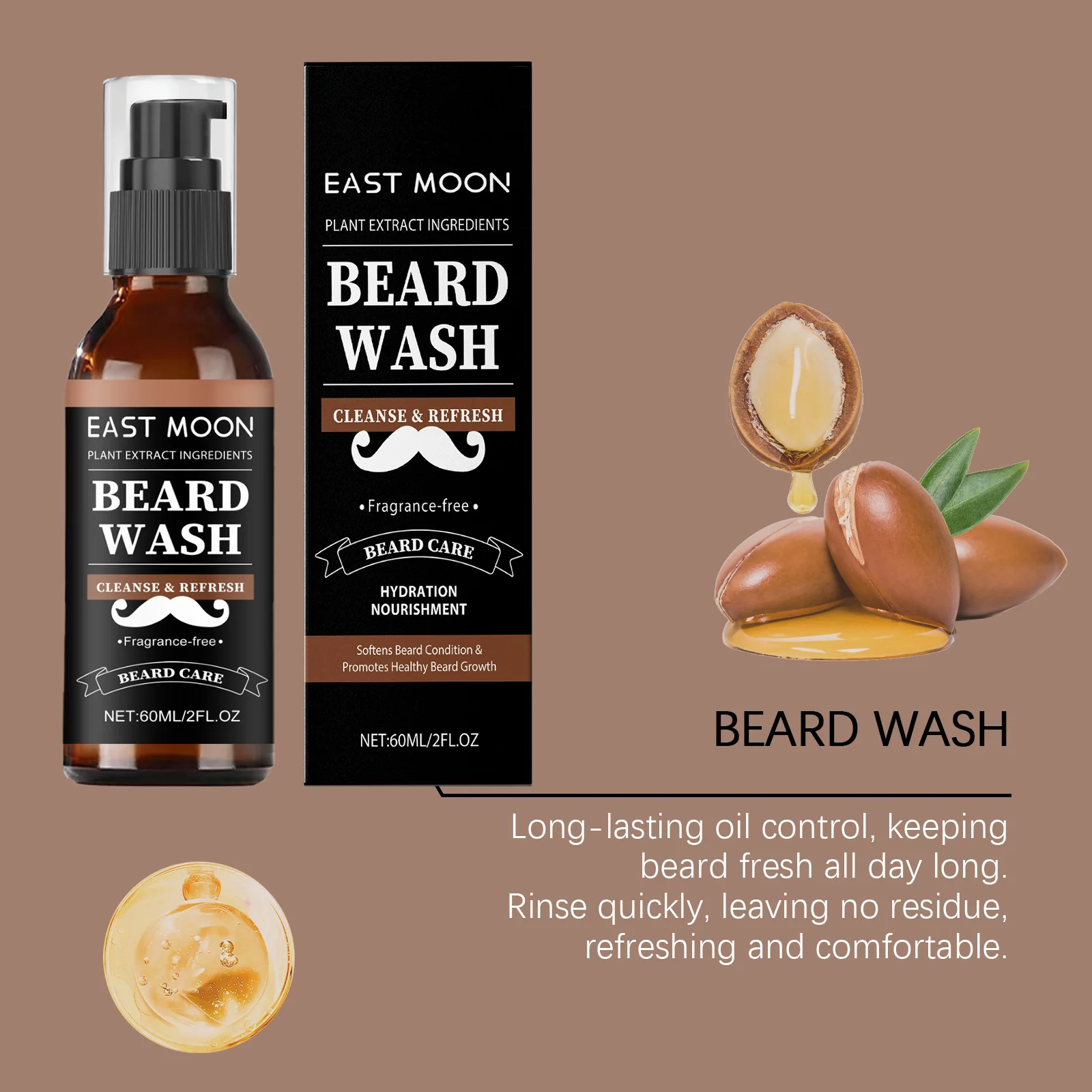 العناية بنمو اللحية، التحكم في الزيت، ترطيب عميق، ترطيب عميق، تقوية جذور اللحية، تقليل الجفاف، تحسين تساقط الشعر #6