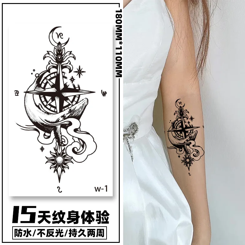 Hottie Personality Herbal Tattoo Stickers Anime Cosplay Fashion Decoration Cute Cartoon Waterproof Long-Lasting Stickers