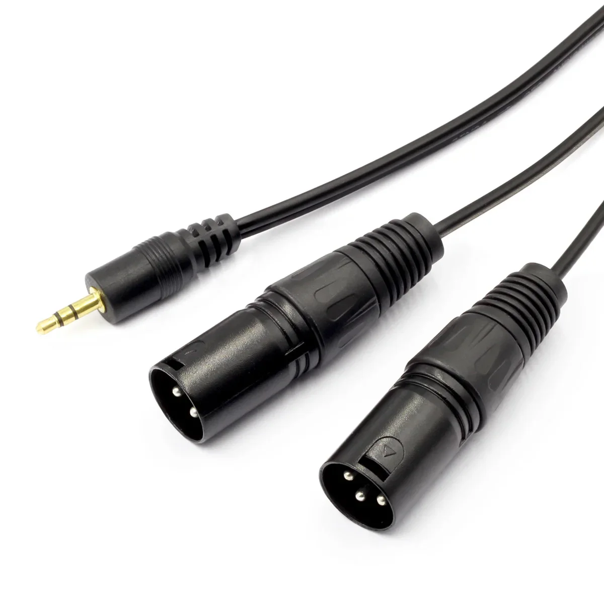 1.5m 3.5mm Jack do kabla Dual XLR Stereo Xlr do 3 5 Jack Aux kabel Audio dla głośników mikser z męskiego na męskie żeński