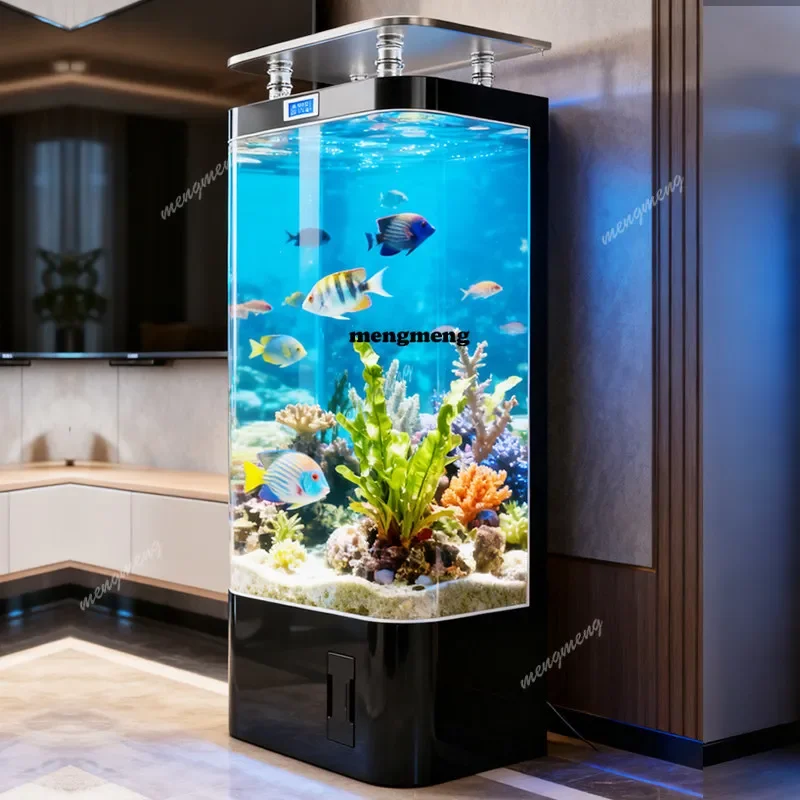A5203 Smart goldfish tank household medium-sized vertical filter integrated ecological glass no-change aquarium box
