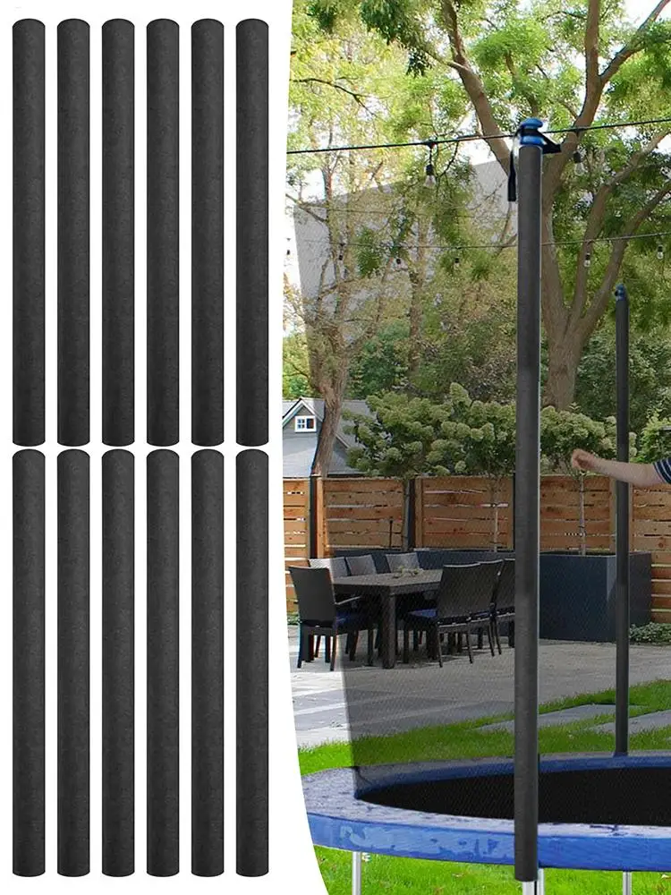 Trampolin-Stangenabdeckung, Trampolin-Gehäuse, Schutzrohre, Polsterung, Ersatz, sichere Passform, Zubehör für drinnen und draußen – Detail 5