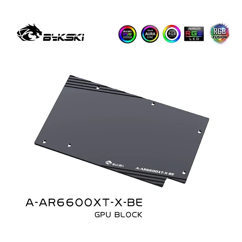 Bykski rx6600xt wasser block für asrock amd radeon rx 6600xt heraus forderer itx 8gb, vga video wasser kühlung kühler argb A-AR6600XT-X