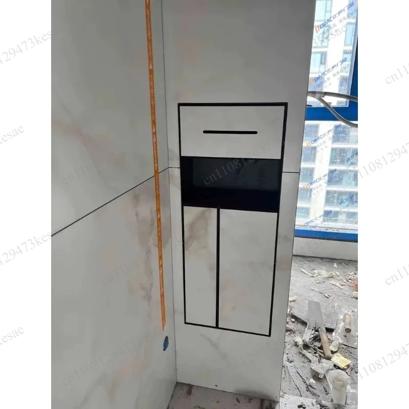 Concealed Stainless Steel Trash Can Recessed Wall Niche Tissue Box Holder BathroomToilet Side Mount Waterproof Storage Organizer