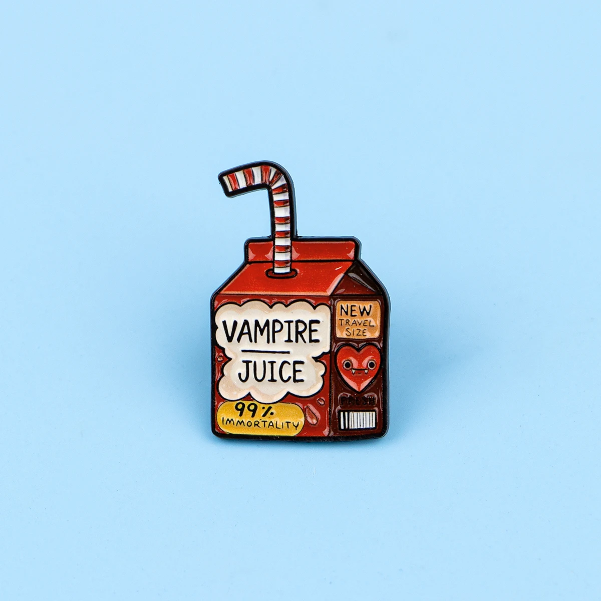 VAMPIRE JUICE Enamel Pin Gothic Brooch Lapel Pins Badge on Backpack Clothing Accessories Punk Jewelry Friends Gifts