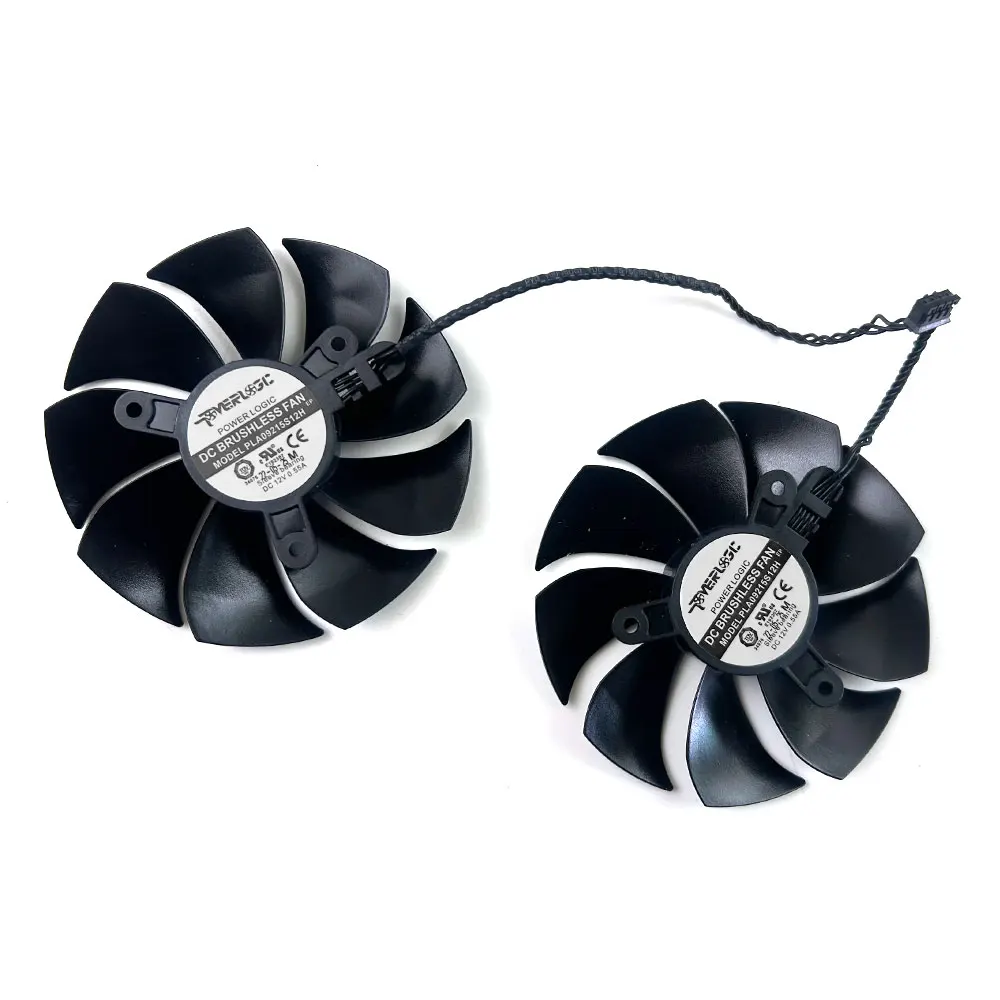 2PCS NEW Cooling Fan 87MM 4PIN PLA09215S12H For EVGA GTX 1660Ti XC Ultra GAMING 2X video card fans