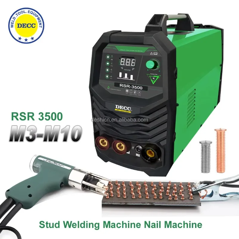 NEW RSR 1600/ 2500/ 3500 Capacitor Energy Storage Stud Welding Machine Bolt Welding Machine M3 M4 M5 M6 M8 M10