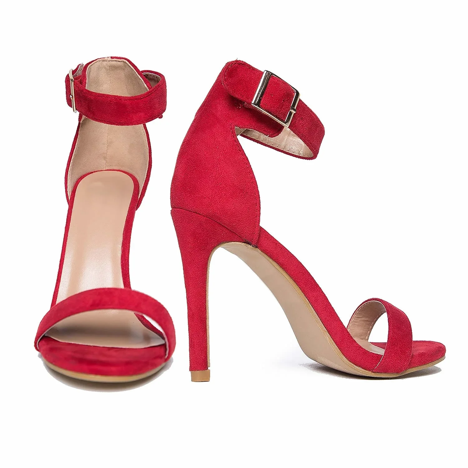 Women Sandals 2026 Summer Classic Sexy Open Toe Ankle Strap Stilettos Dress 11cm High Heels Pumps Elegant Wedding Party Shoes image 4