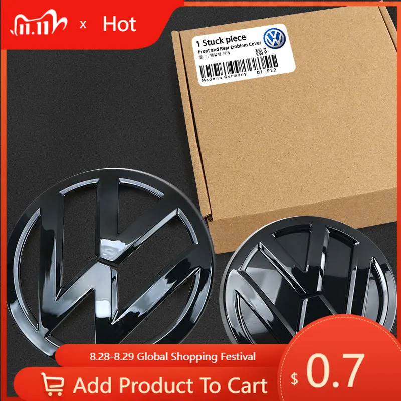 

Новый гольф для VOLKSWAGEN VW, 2 шт., сменный значок для Volkswagen VW Golf 7 MK7 2014-2017, передняя решетка капота автомобиля, задний багажник, эмблема