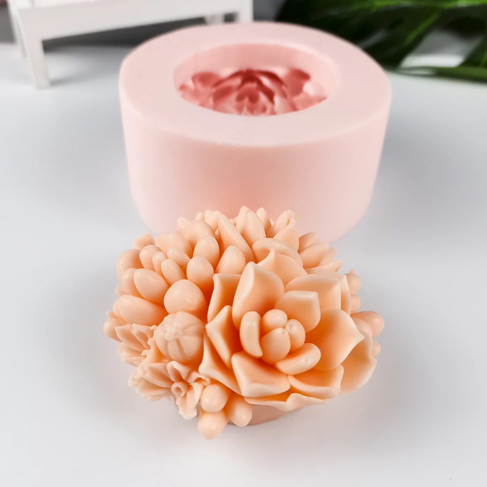 

Silicone mold Succulent Pot Soap Succulent Plants Flower Mold Decoration Plant Molds Flowers Candle Moulds Bouquet