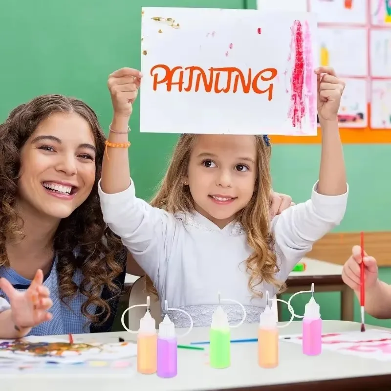 50/5x Plastic Tip Applicator Bottles Refillable Squeezable Needle Tip Bottle Glue Liquids Sample Drop Can Glue Pigment Dispenser