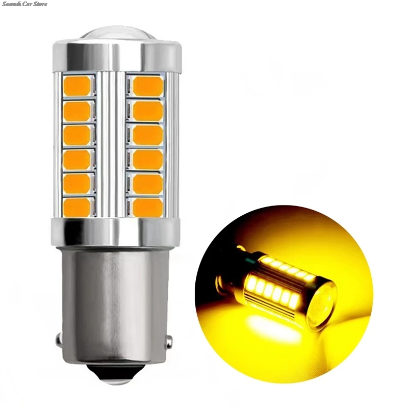 Ampoules de voiture à haute luminosité, clignotants LED, lumières clignotantes, ampoule de signal des barrage, 12V, 1156