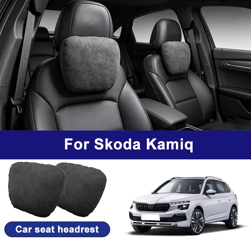 

For Skoda Kamiq car headrests, soft universal adjustable car seat pillows, car neck pillow cushions, Car accessories