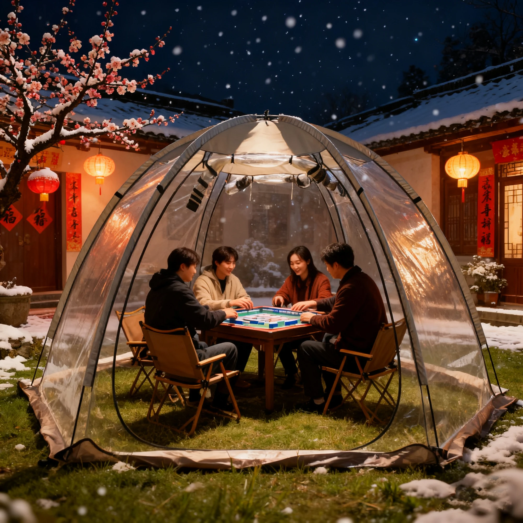 خيمة رياضية، بولي كلوريد الفينيل السميك، خيمة شفافة مقاومة للخدش، جراب مقاوم للطقس لكرة القدم، لعبة كرة القدم، مناسبة خارجية، 4 أشخاص