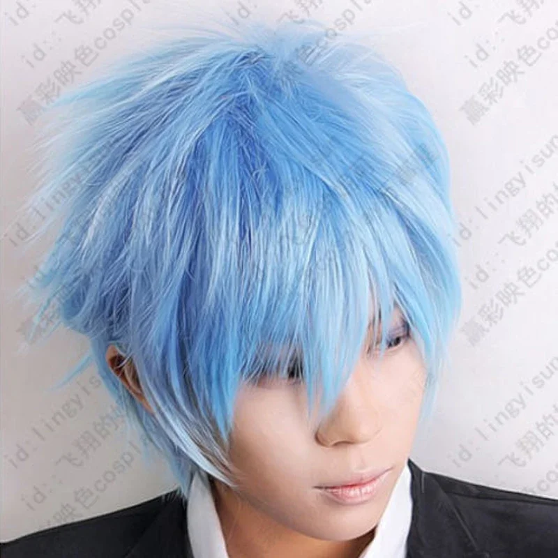 Kuroko's Basketball Kuroko Tetsuya Ice Blue Cosplay Short Wig Wig Cap