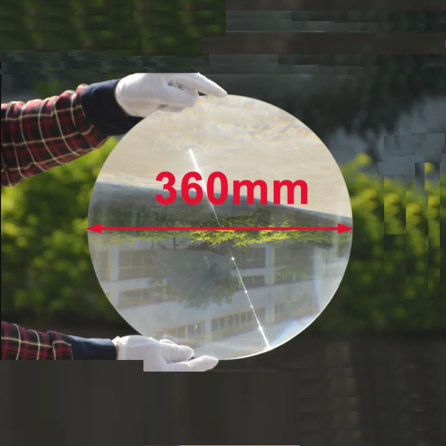 

360mm Fresnel Lens Round Condenser Threaded Lenses DIY Magnifier Projector Lamp LED Light Magnifying Glass Solar Concentrator