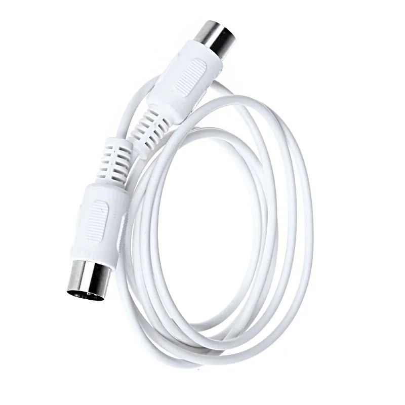 MIDI Extension Cable to Male 5 Pin 1.5/4.95FT High Quality 5 Pin Male to 5 Pin Male MIDI Extension Cable