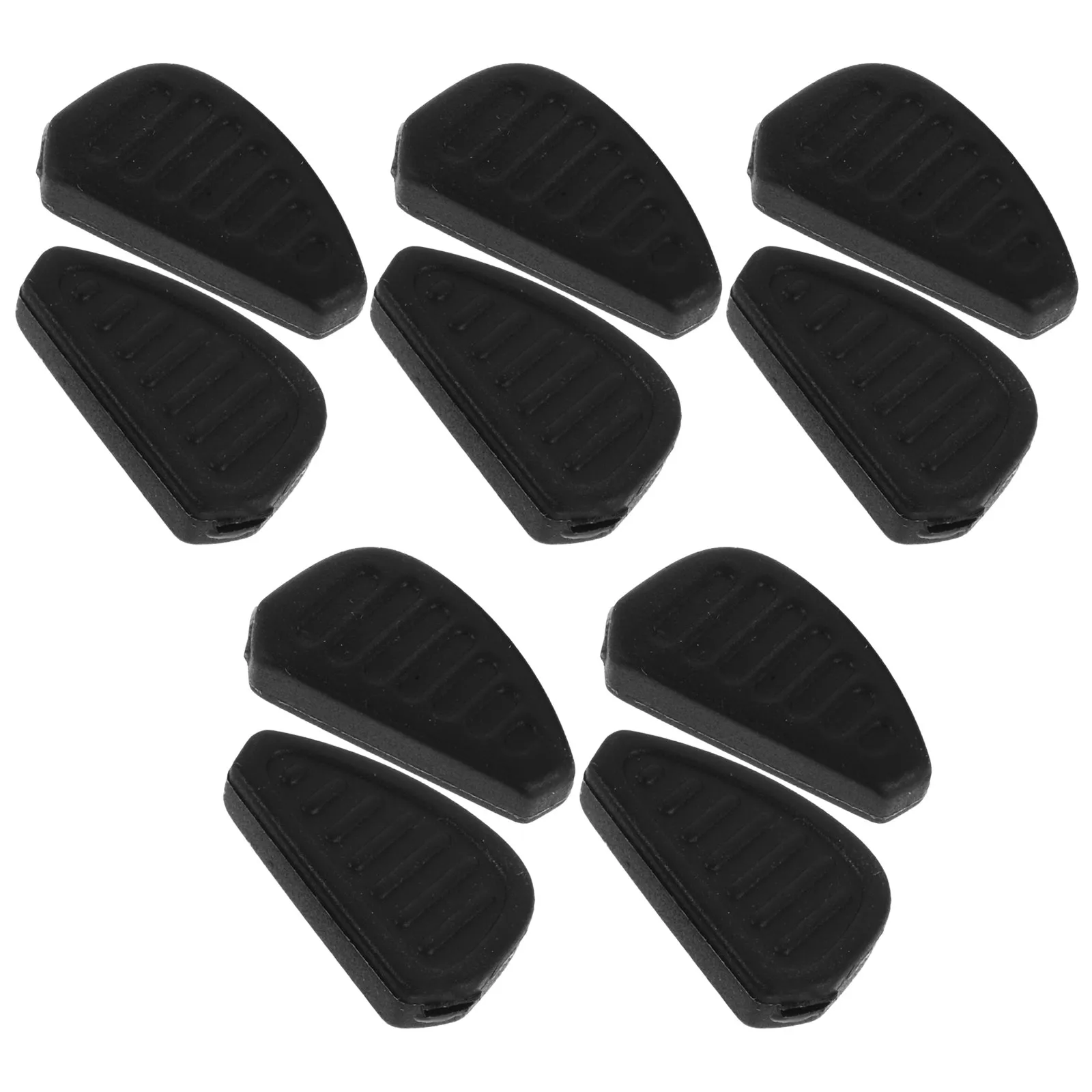 5 Pairs Sunglass Nose Pads 17mm Soft Silicone Cushion Push In Nose Pads  For Sunglasses Eyeglass Replacement Insert Hole 1x2.5mm