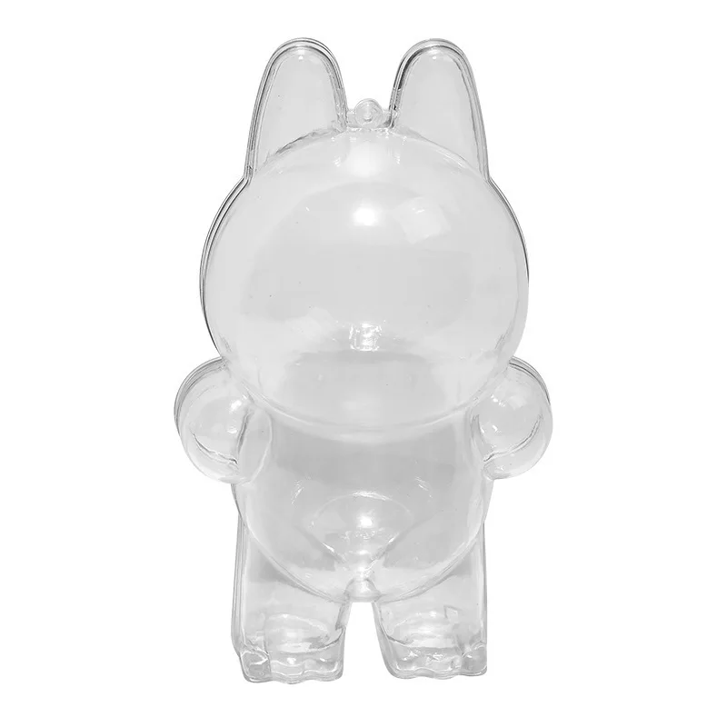 الكرتون LABUBU الوحش شفافة واقية قذيفة الدمى الملحقات الجيل الأول الدائمة الموقف الجيل الثاني غطاء وضعية الجلوس