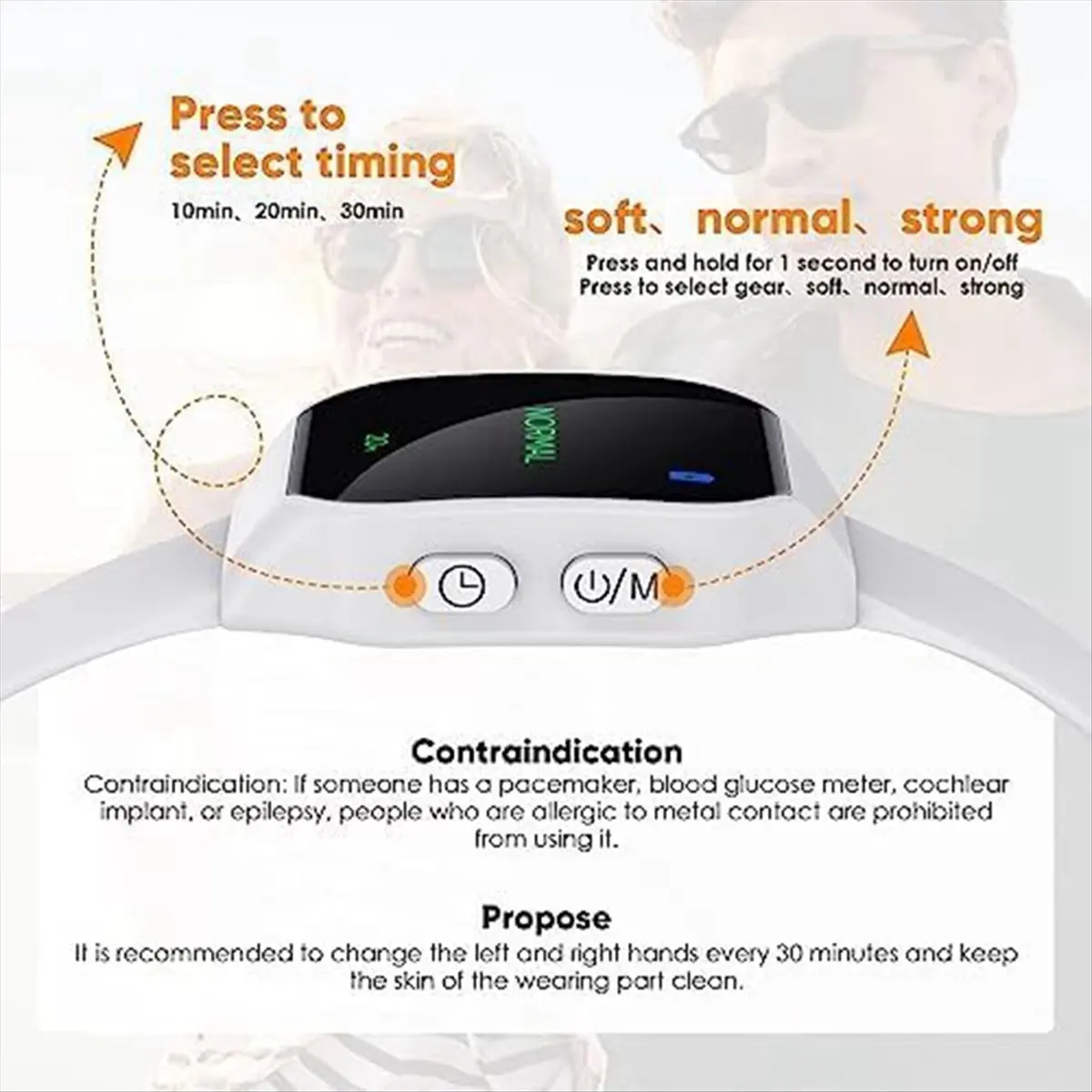 Electric EMS Sleep Aid Watch,Motion Sickness Bands Relieve Nausea Stress, Motion Sickness Bracelets Improve Sleep White