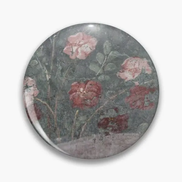 Garden Of Livia Prima Porta Flowers  Soft Button Pin Funny Clothes Creative Fashion Badge Brooch Women Decor Jewelry Metal