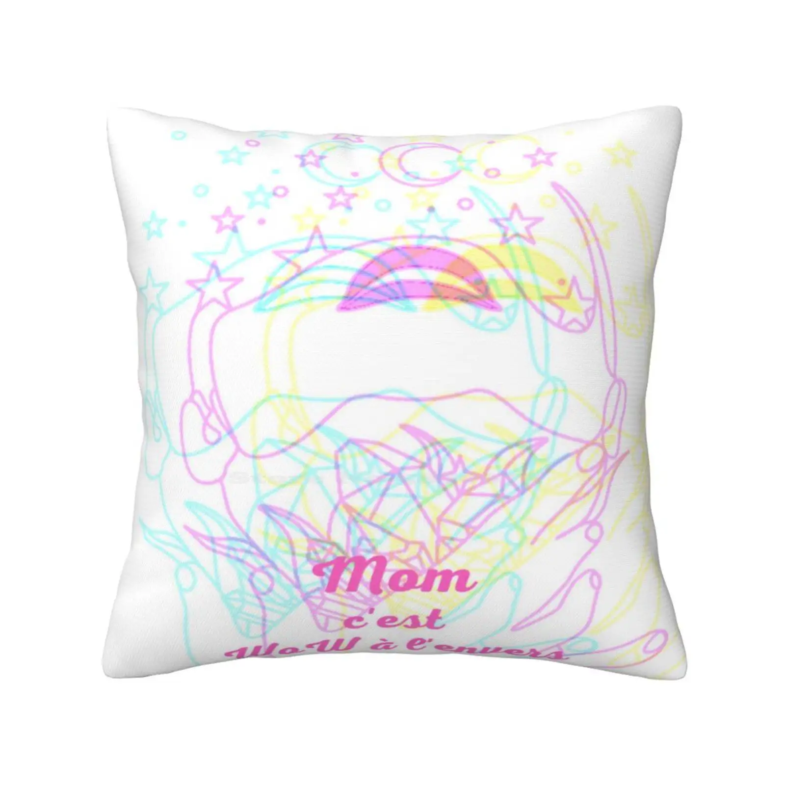 Mother'S Day Home Sofa Car Cushion Cover Pillowcase Amazing Mothers Day Happy Fun Enjoy Queen Of Style