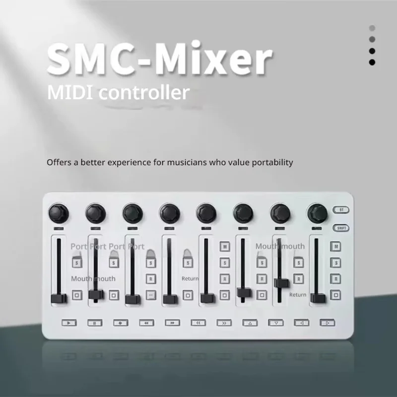 New M-VAVE Bluetooth MIDI mixing console portable music arrangement MIDI controller pusher SMC Mixer mixing console holiday gift