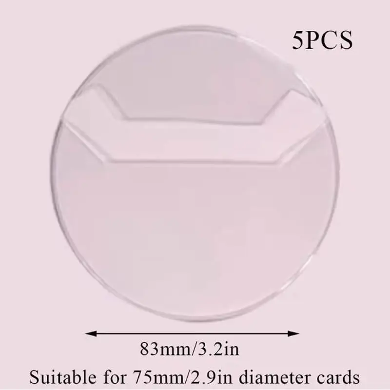ซองใส่เข็มกลัดแบบกลม โปร่งใส ป้องกันรอยขีดข่วน สำหรับใส่เข็มกลัดติดกระเป๋า อุปกรณ์ป้องกันและโชว์เข็มกลัด อนิเมะ การ์ตูน ของเล่น ของขวัญ