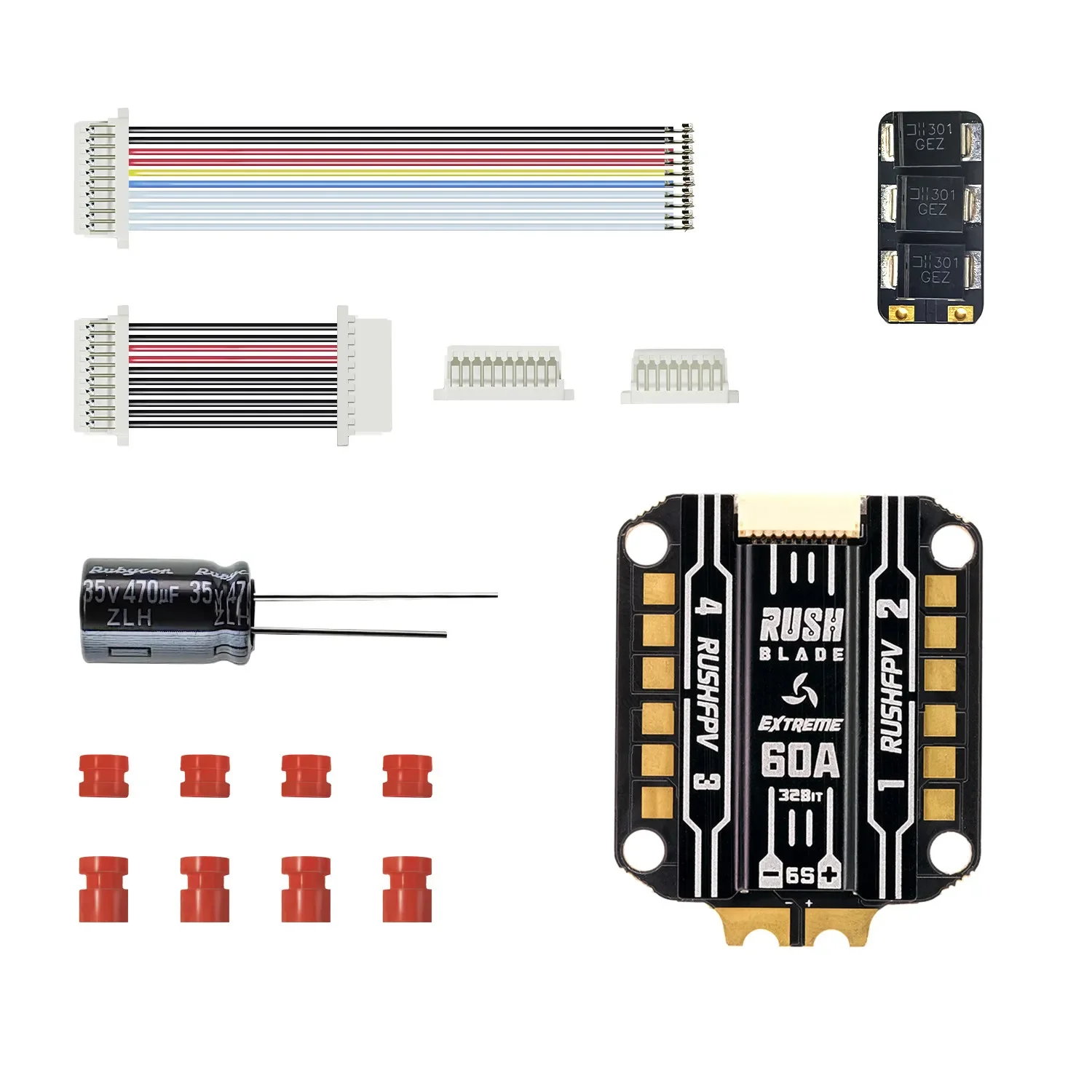 UniFly Pre-Flashed AM32 BLADE 32BIT Extreme 60A 30X30 4IN1 FPV Drone Speed Controller