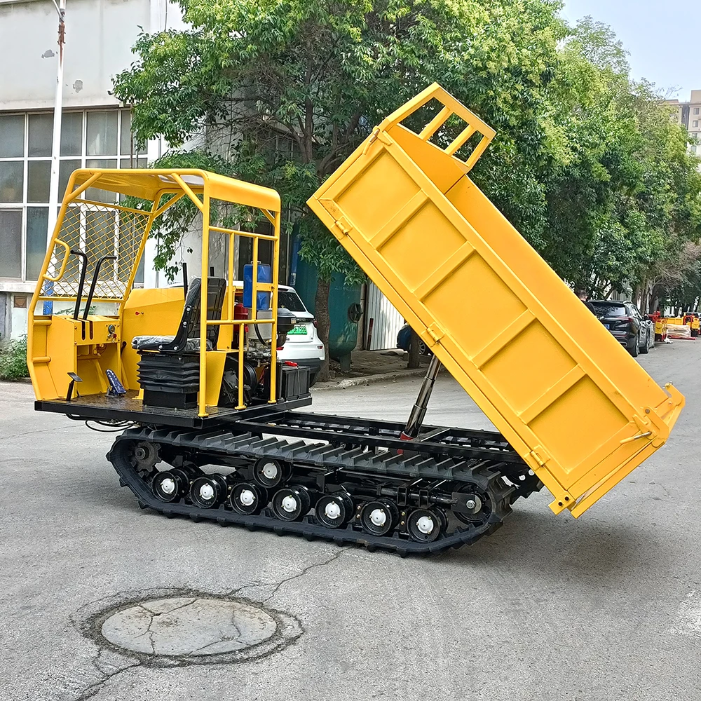Customized Self-loaded Rubber All-terrain Crawler Continuously Variable Transmission (CVT) Crawler Carrier Small Hydraulic Crawl