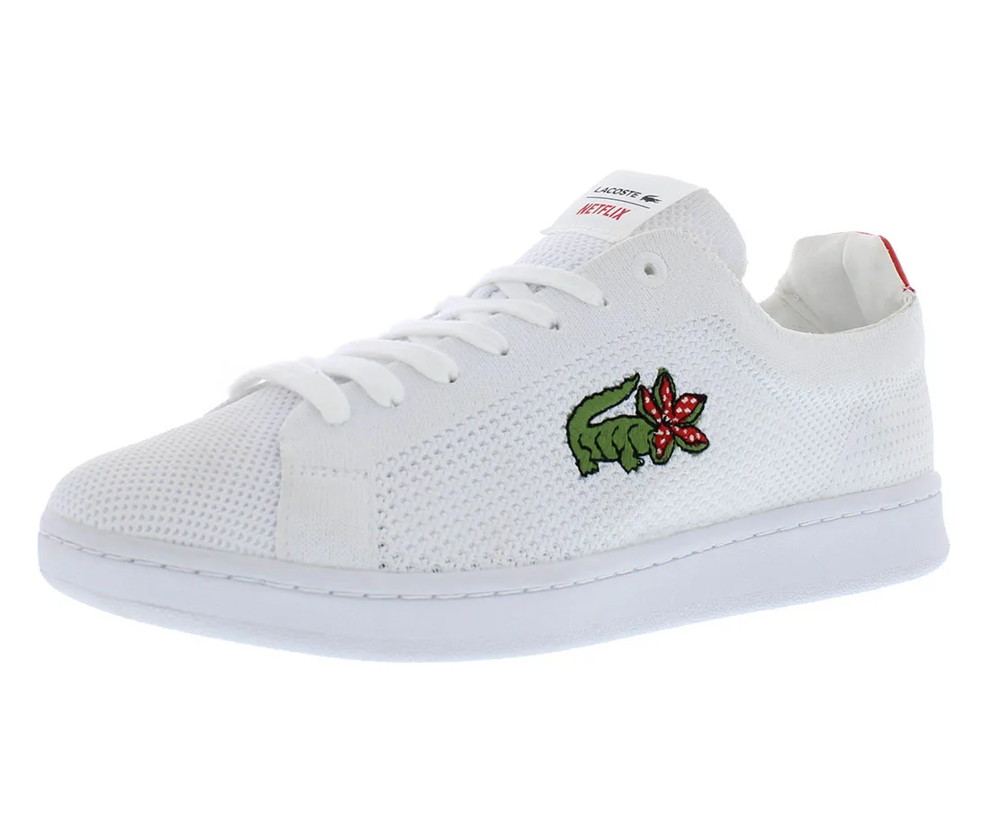 Lacoste Carnaby Piquee N 1231 SFA Text Zapatos para mujer Talla 10, Color: Blanco/Rojo