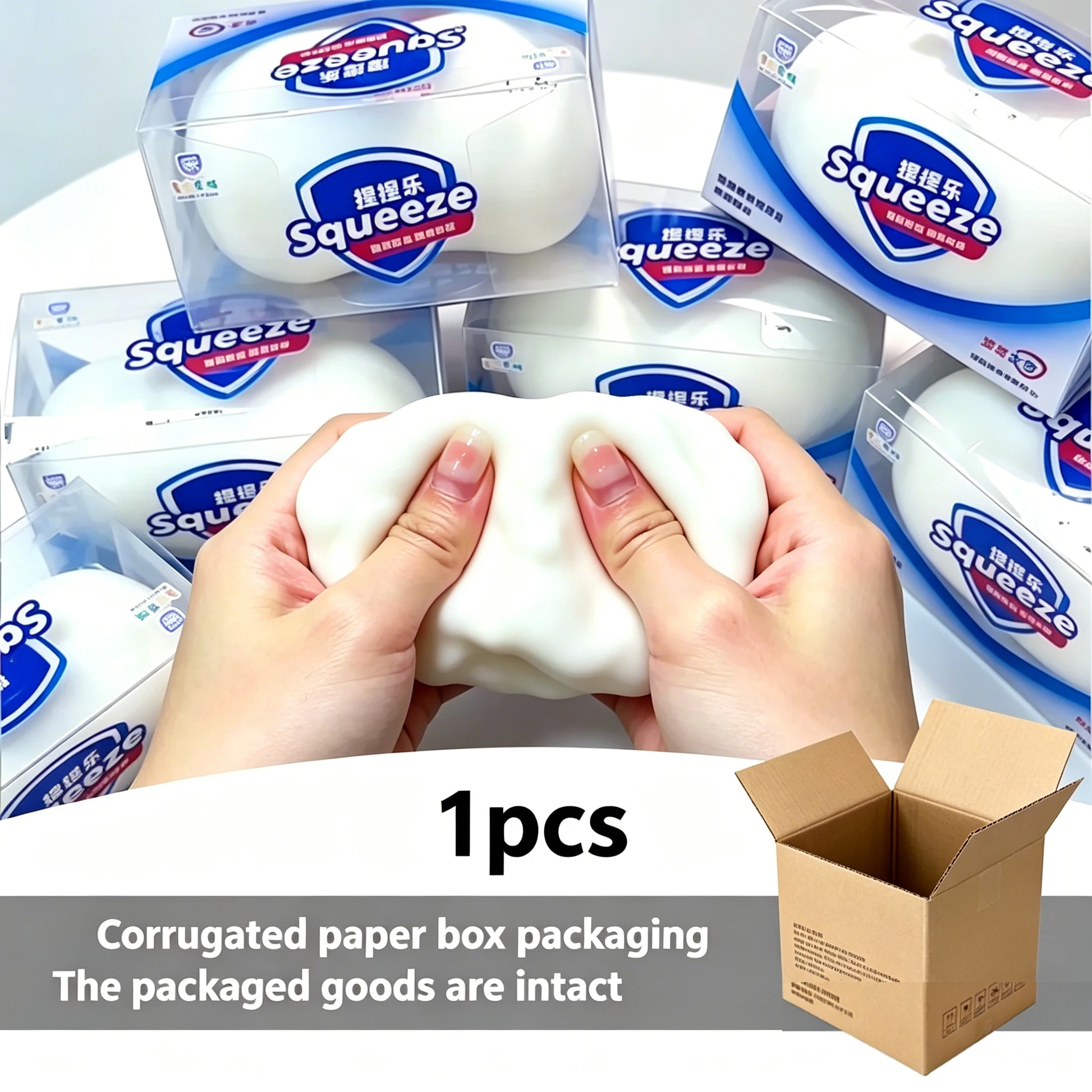 

NEW ASMR Crunchy Soap Ball Squishy Stress Ball Filled Soft Squeeze Fidget Toy Anti-Stress Anxiety Relief Hand Decompression Toy