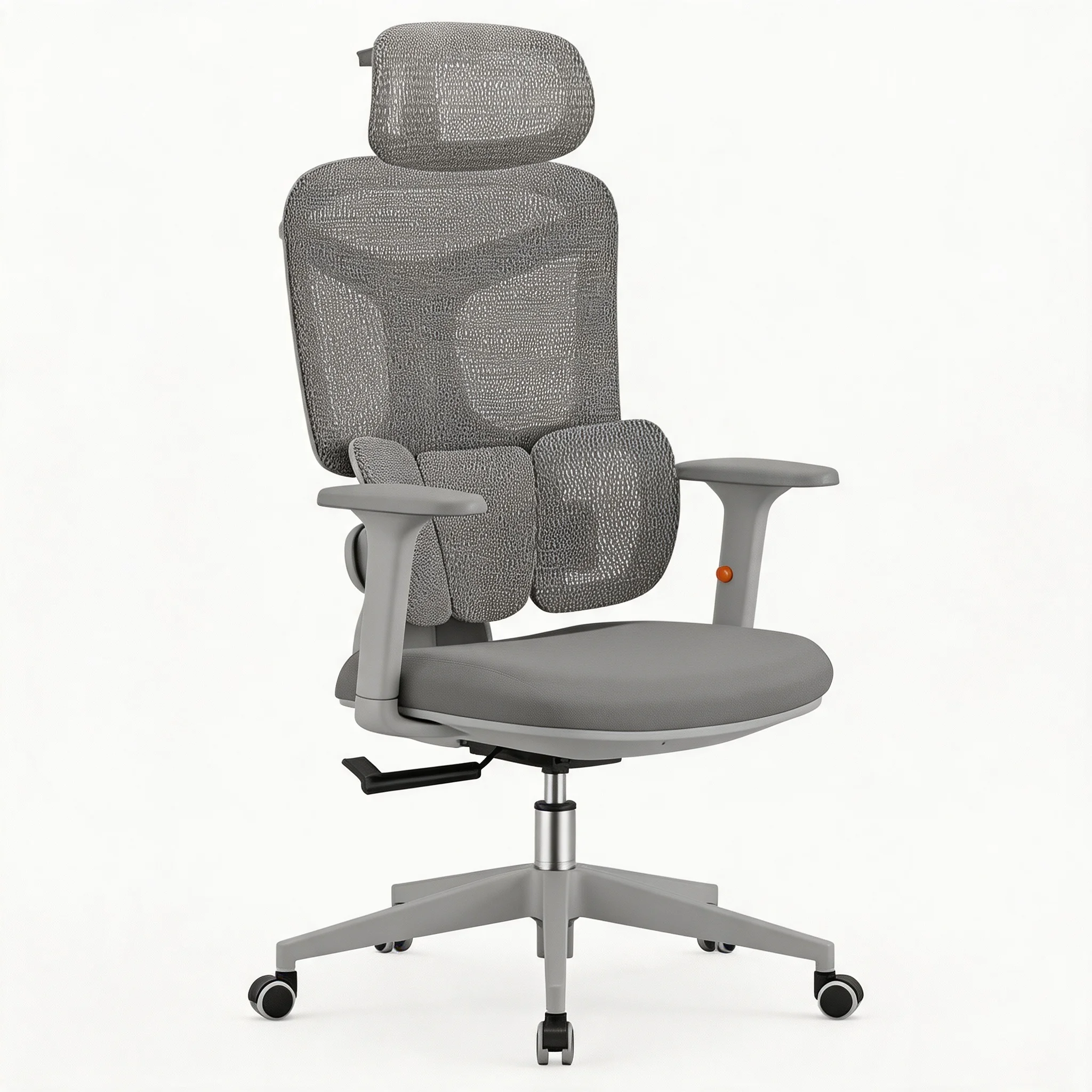 Ergonomic Swivel Office Chair For Study Gaming Room PP Back Frame Convertible Lumbar Support 3D Headrest 4D Armrests