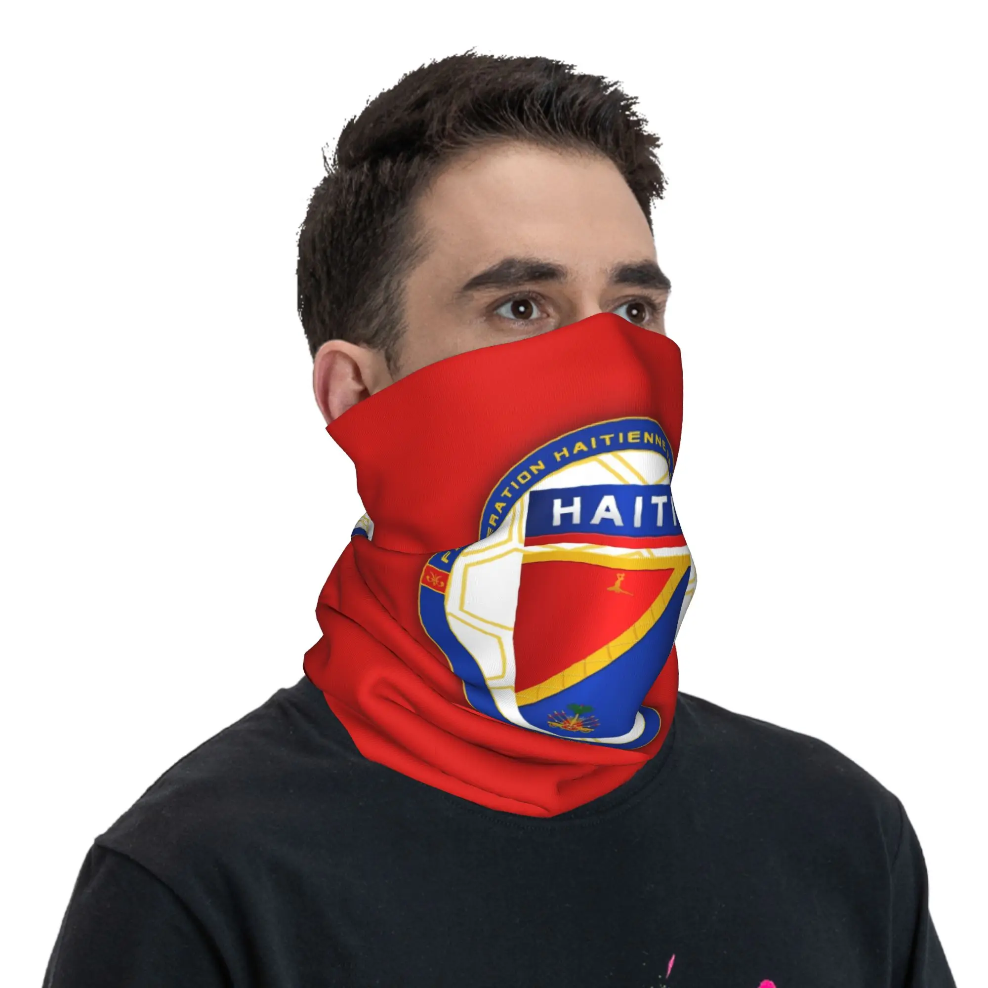 Haiti Bandana Neck  Gaiter   Wrap Scarf   Running  Unisex Adult  Winter view 4