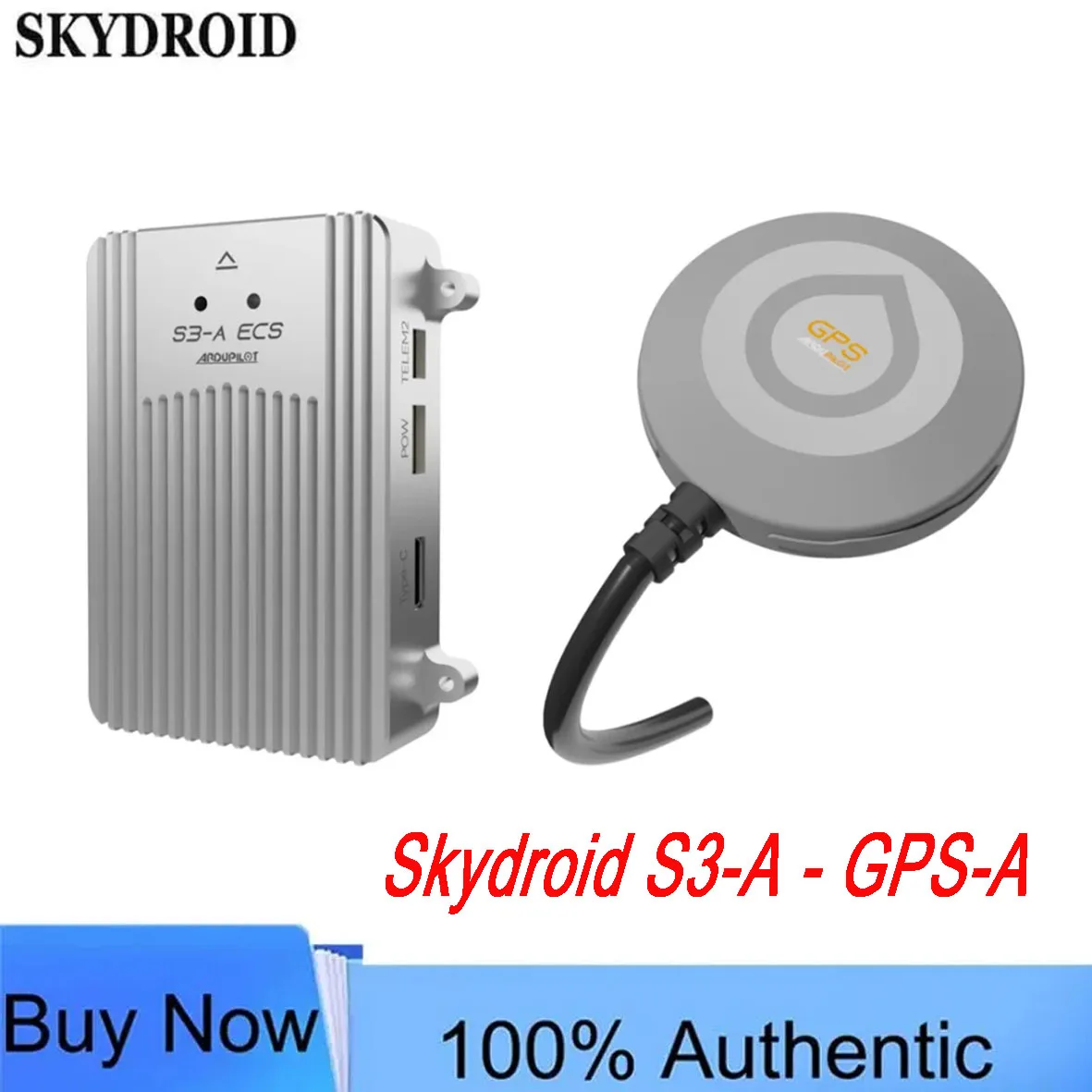 Skydroid S3-A Flight Controller STM32H743 BMI088 IMU 2S-18S Wide Voltage Input FC with GPS-A for RC Boat Car Multirotor Drone