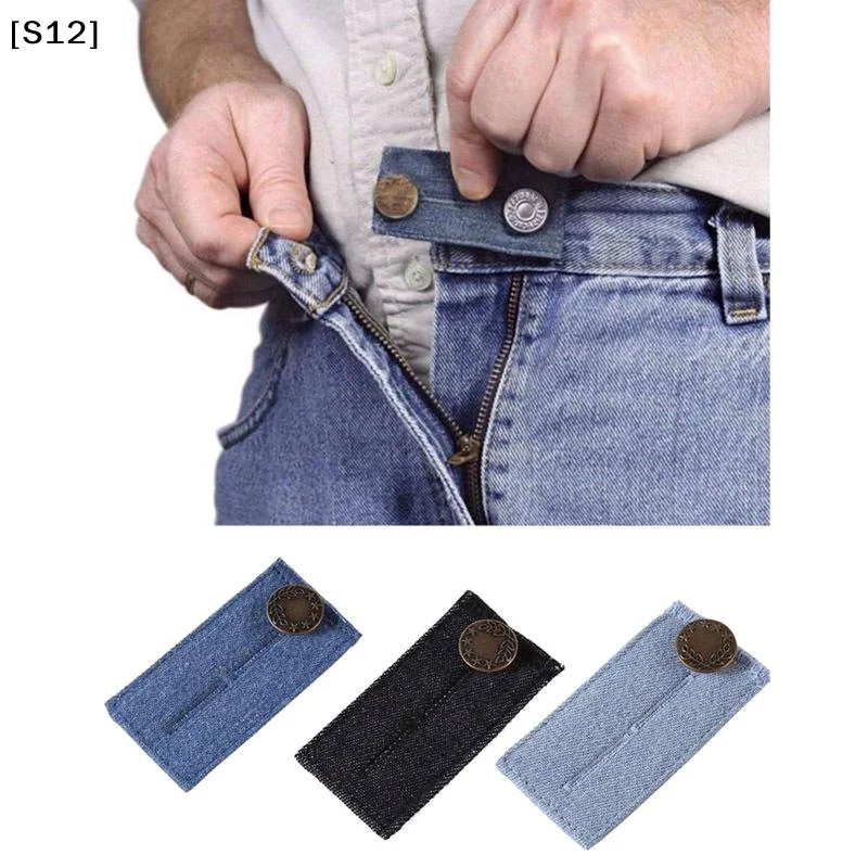 4pcs Denim Jeans Waist Extenders Waistband Expanders For Men Women Pregnancy Trousers Pants Jeans Skirt Button Extenders【S12】