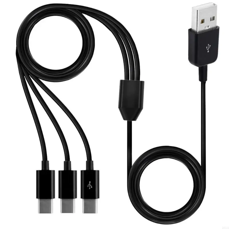 R66A USB C 스플리터 케이블, USB 남성에서 3 Type-C 남성 데이터 동기 충전 케이블, 1 in 1 충전 코드 빠른 충전 모바일