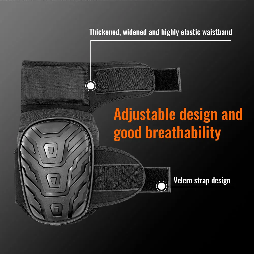 Professionelle, robuste Knieschoner aus EVA-Schaumstoff mit bequemem Gelkissen und verstellbaren Trägern für Arbeit und Gartenarbeit