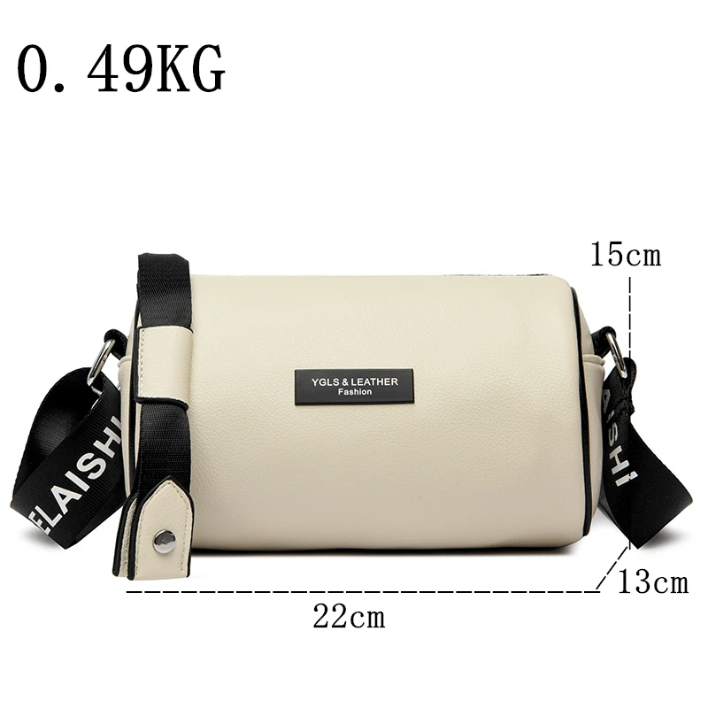 High Quality Soft Leather Female Shoulder Crossbody Bags Solid Color Tote Sac Luxury Fashion Handbags Women\'s Bag Messenger Bag